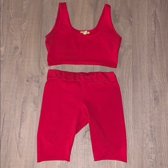 fashion love Other - red 2 piece summer girls set